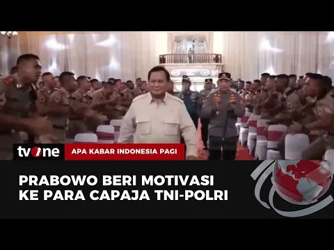 Prabowo Sampaikan Pesan Untuk Calon Perwira Remaja TNI-Polri