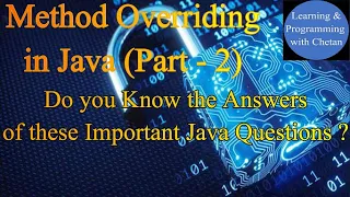 Method Overriding in Java Java Interview Questions and Answers Runtime Polymorphism in Java
