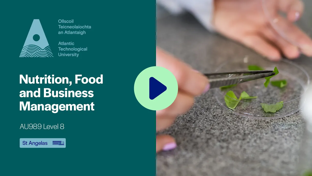 Nutrition, Food and Business Management Course Video