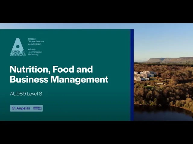 Nutrition, Food and Business Management Course Video