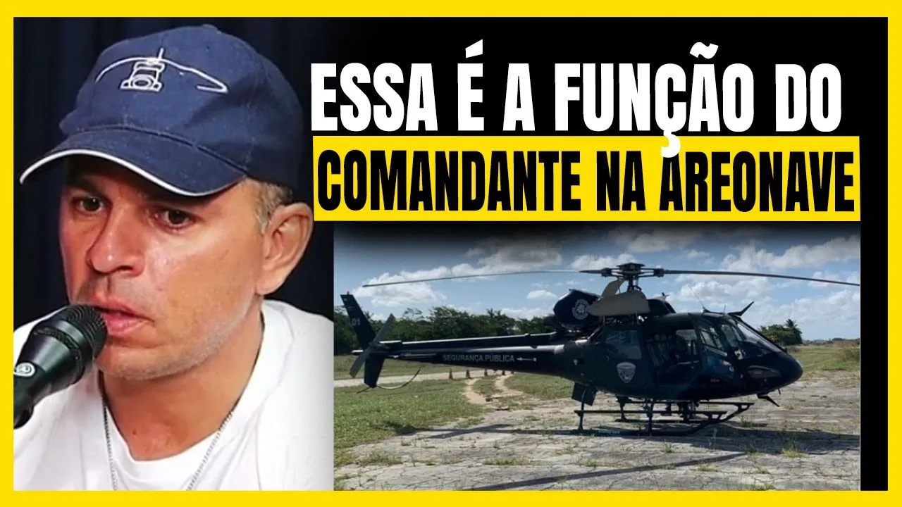 COMO É O PILOTO DE HELICÓPTERO POLICIAL, QUEIROZ PODCAST, PODCAST POLICIAL, ANDREMISSIO QUEIROZ