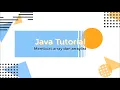 Tutorial array dan arraylist