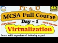 MCSA Full Course Day - 1 Virtualization Windows Server 2019 Hindi