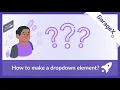 How to add a dropdown element in Bubble io