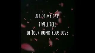all of my days lyrics hillsong worship