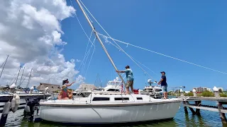 sailboat masts COME DOWN