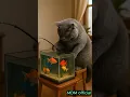 the cat is fishing but...? | MDM official @mediadigitalofficial #fish #fishing #cute