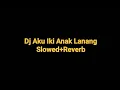 Lagu DJ AKU IKI ANAK LANANG || SLOWED+REVERB || TERBARU 2024 VIRAL TIKTOK!!