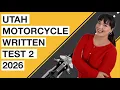 Utah Motorcycle License Practice Exam 2026 Round 2