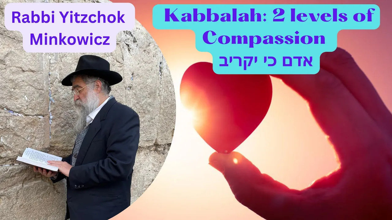 Kabbalah: 2 Levels of Compassion. אדם כי יקריב A new Kabbalah class by Rabbi Yitzchok Minkowicz