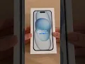 blue iPhone 15 unboxing #aesthetic #apple #iphone #iphone15 #unboxing #technology #blue #phone #fyp