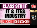 Class 9 IT - Introduction to IT ITeS IT Code 402 UNIT 1 Complete One Shot 2025-26
