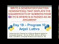 Program to Print Square root of numbers from 100 to N using Functions Python Programming