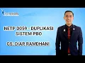 Download Lagu NETP D059 - DUPLIKASI SISTEM PBO (DIAR RAMDHANI)