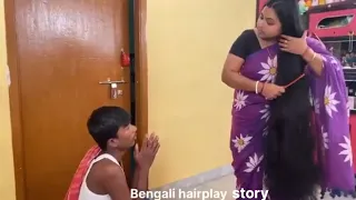 After Many Attempts The Servant Touched Her Long Hair Long Hair Play By Servant Long Hair Play 