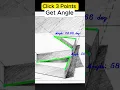Click 3 Points Measure Angle Instantly