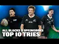 All Blacks TOP 10 GREATEST Tries vs Springboks
