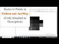 Raster to points in python and ArcMap Lecture 12 Geospatial Analysis