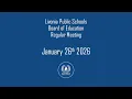 Livonia Public Schools Regular Meeting January 26 2026