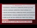 Five arrested in human trafficking operation