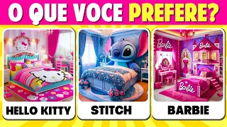 ββπ€©β STITCH πβ HELLO KITTY β€οΈβ OU BARBIE? βπ©·β O QUE VOCΓ PREFERE? ββ