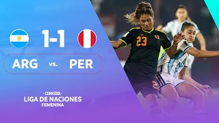 ARGENTINA vs PERU HIGHLIGHTS CONMEBOL LIGA DE NACIONES FEMENINA