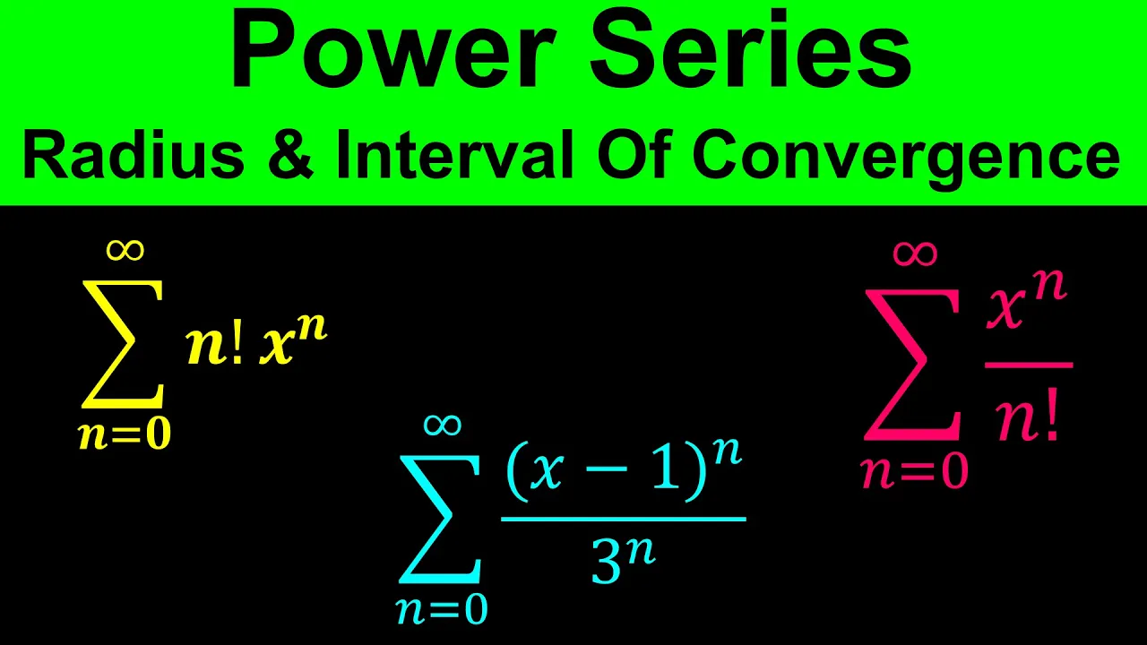 Power Series - Finding the Radius and Interval of Convergence Of Power Series - Calculus