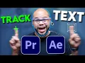Motion Track Text To An Object - 3 Methods in Premiere Pro and After Effects
