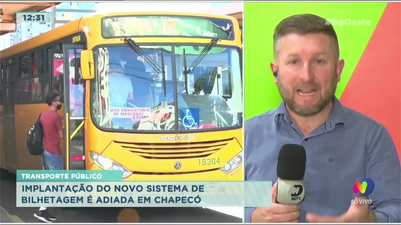 Implantação do novo sistema de bilhetagem é adiada em Chapecó