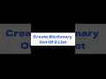 Python Create Dictionary Out Of 2 Lists Is Very Easy In Python