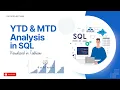 YTD and MTD Analysis Made Simple Calculated Using SQL Visualized in Tableau
