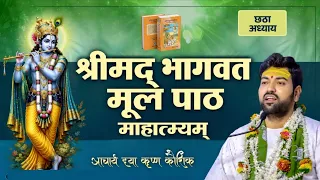 श्रीमद् भागवत संस्कृत पाठ । माहात्म्य। छठा अध्याय  Shrimad Bhagwat Mul paath mahasamy chhatha adhyay