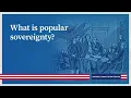 What is popular sovereignty