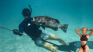 SPEARING GIANT FISH / NELLIE IS LEAVING ZOLA FOR A LONG TIME..