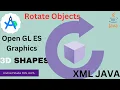 3D shape Rotation in Android Studio Triangle and Square XML and JAVA