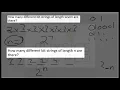 Bit String Examples 4 Counting Discrete Maths Physics World