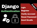 Django Authentication Login Register Verify Account Reset Password