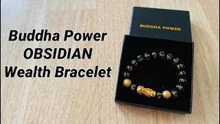 BUDDHA Power Obsidian Wealth Bracelet