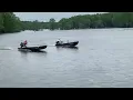 Mudboat Longtail vs Surface Drive Drag Race Boat