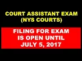 COURT ASSISTANT EXAM NEW YORK STATE COURTS