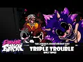 Download Lagu [ FNF: Vs Sonic.exe ] Triple Trouble but BF doesn't get a turn | Triple Trouble Only Sings