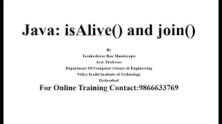 Java Multi threading isAlive and join methods