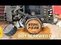 Vintage Stihl FS56 curve shaft weed eater Can we revive this 30 year old string trimmer