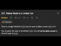 Delete Node in a Linked Lists Leetcode JAVA DSA Crackers