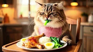 Meow Meow Luna || It's Dinner Time #cat #catfood #cute #funny #memes #catsofusa