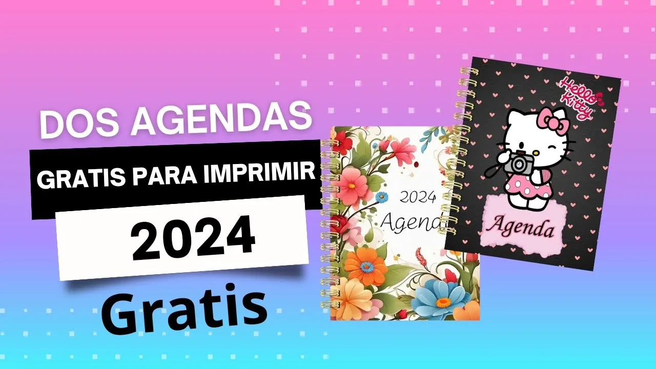 DIY agenda 2024 para imprimir gratis (les regalo dos nuevas agendas)