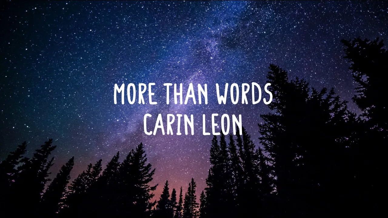 Carin Leon - More Than Words (Lyrics)