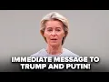 🔥 NOG MAAR EEN PAAR UREN GELEDEN! Luister naar wat URSULA over Oekraïne zei. EU valt TRUMP aan va...
