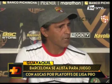 Barcelona se alista para juego con Aucas por playoffs de Liga Pro