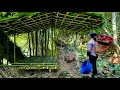 30 Days of Camping - Building a Simple Bamboo Hut in the Forest